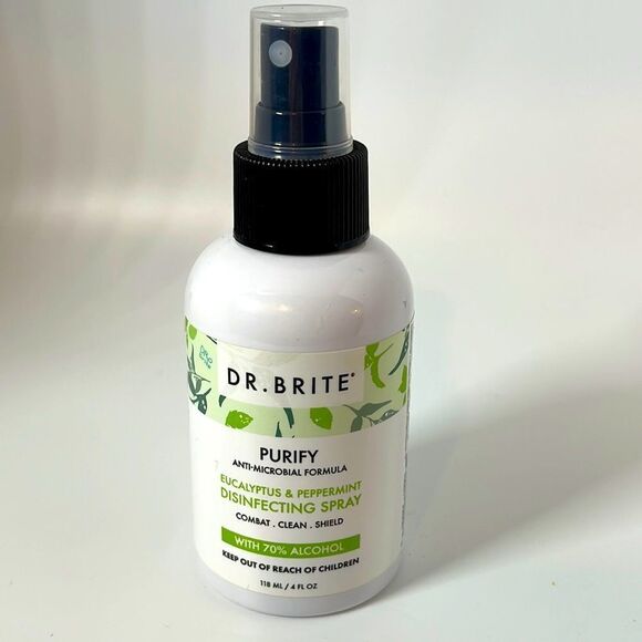 NWT Dr. Brite Naturals 4oz Disinfecting Spray - Eucalyptus & Peppermint - Picture 2 of 3